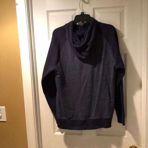 Navy Blue Quarter Zip Hoodie - Picture 4 of 4